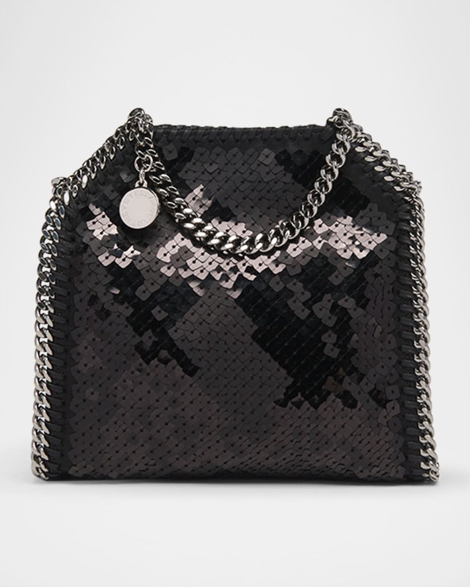 Falabella Chain-Trim Sequin Shoulder Bag